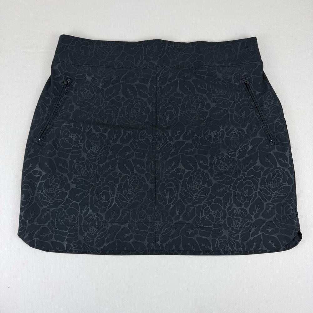 ORVIS Rose Embossed‎ Women's Skort Skirt Inner Shorts Floral Print Size Medium M